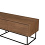 Hanah Home Laxus Takım 20 Juego de Muebles para Sala de Estar Nogal y Negro